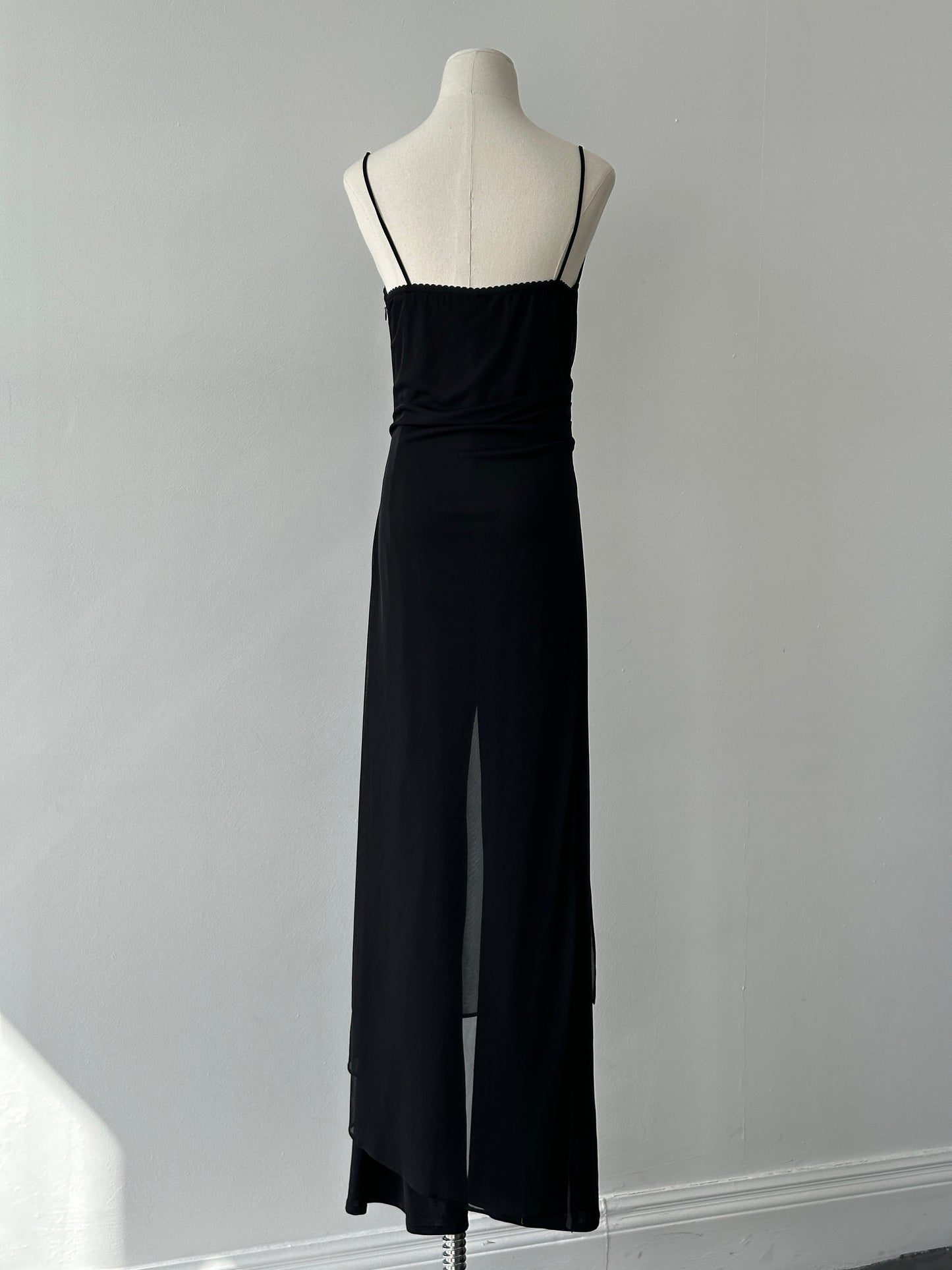 French Vintage 1990s Sheer Overlay Jumpsuit - S