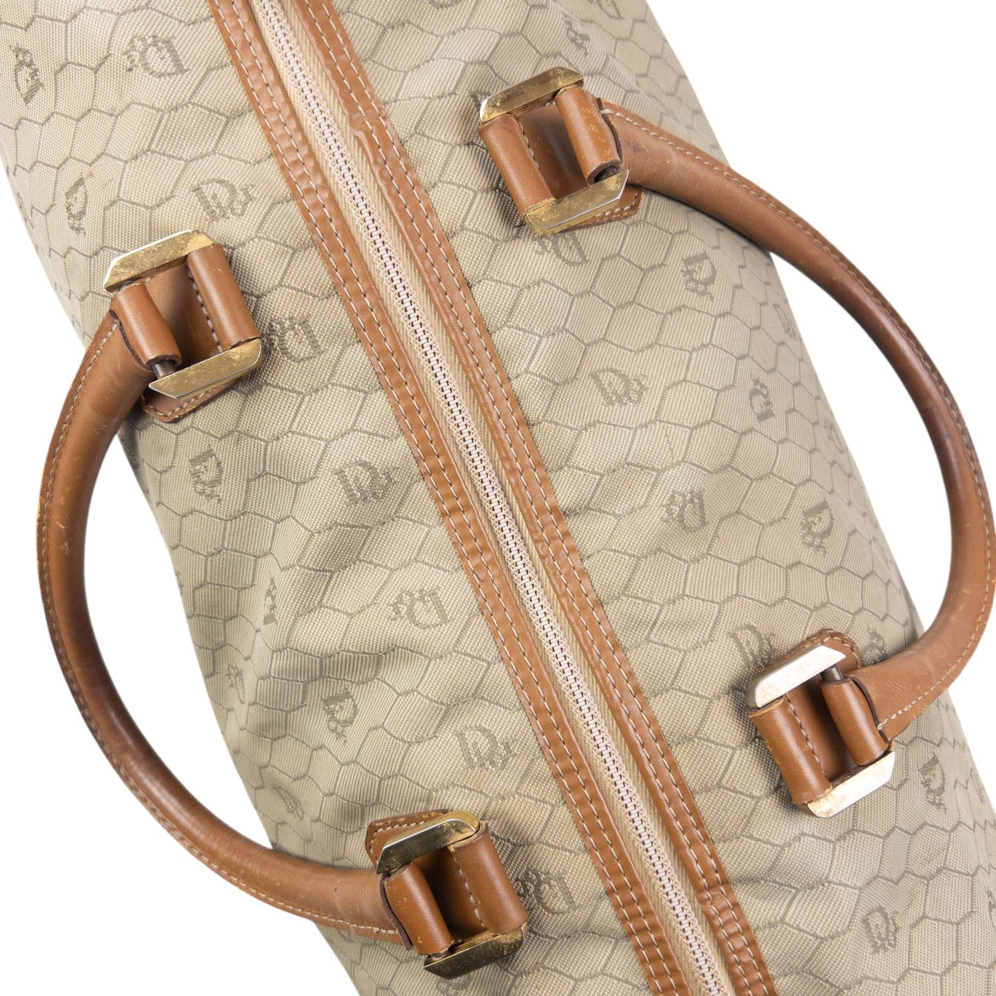 Vintage 80s Dior Monogram Luggage Bag