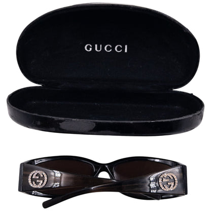 Vintage 90s Gucci By Tom Ford Diamanté Sunglasses | O/S, Black