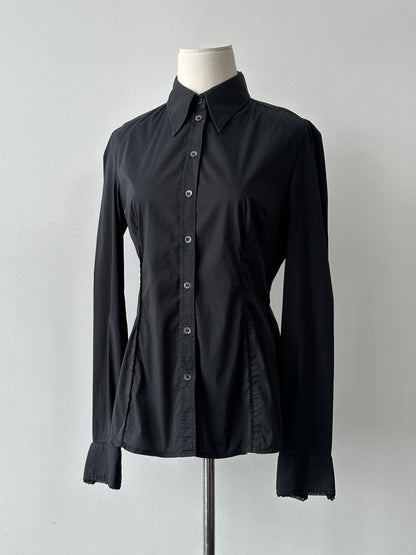 Dolce & Gabbana 1990s Dagger Collar Fitted Shirt - S-M