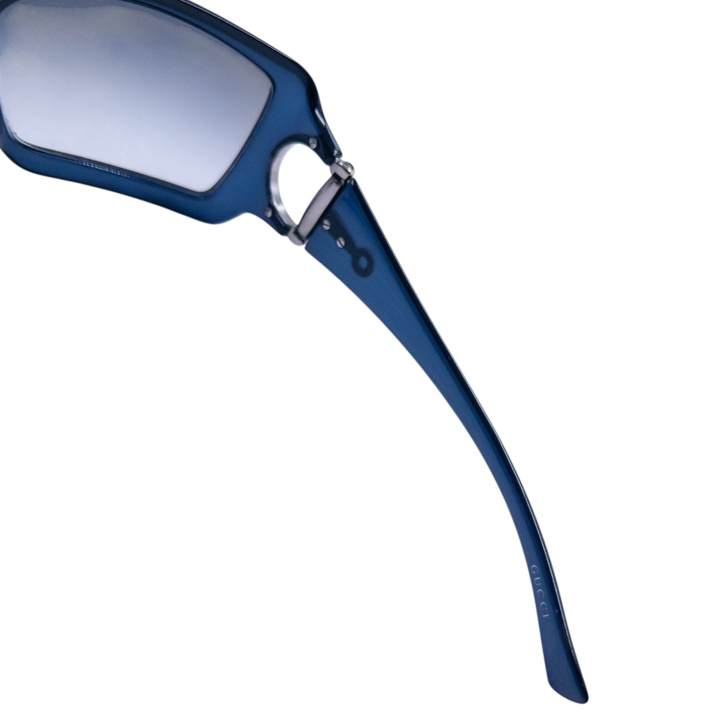Vintage 2000s Gucci Horse Bit Sunglasses | O/S, Navy