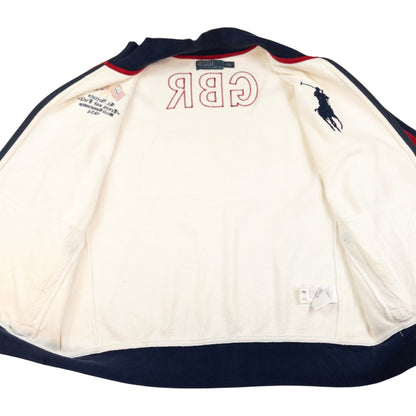 Vintage Polo Ralph Lauren GB Track & Field Championship Zip Up Sweatshirt Size XL