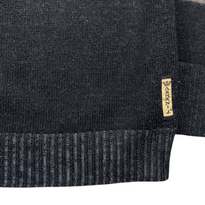 Vintage Armani Jeans Zip Up Jumper Size XL | XL, Black