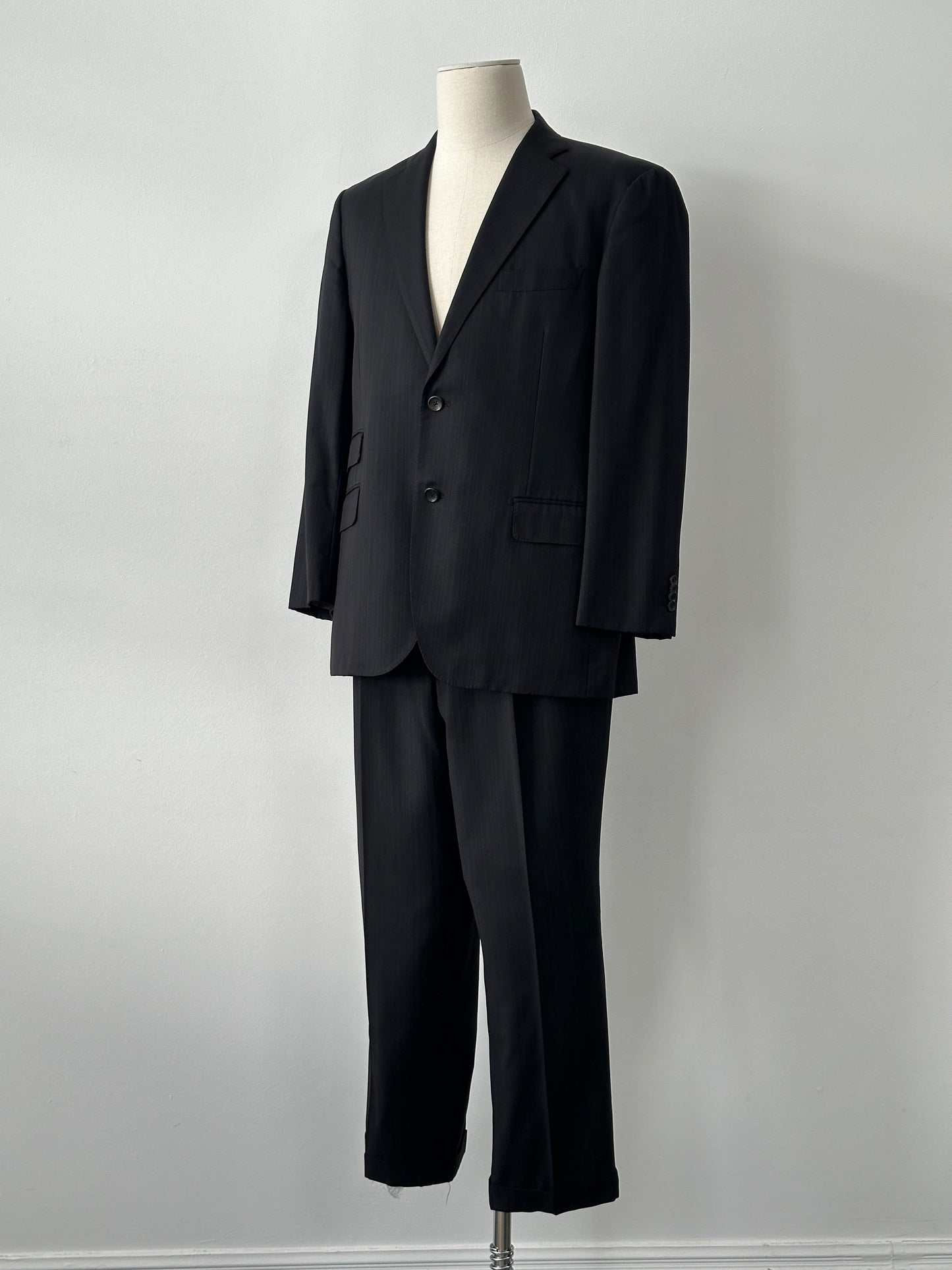 Loro Piana x Visaruno 1990s Pure Wool Single Breasted Suit - 42S/W34