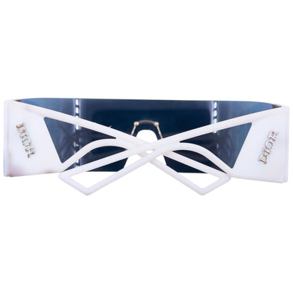 Vintage Dior KALEIDIORSCOPIC Shield Sunglasses | O/S, Iridescent