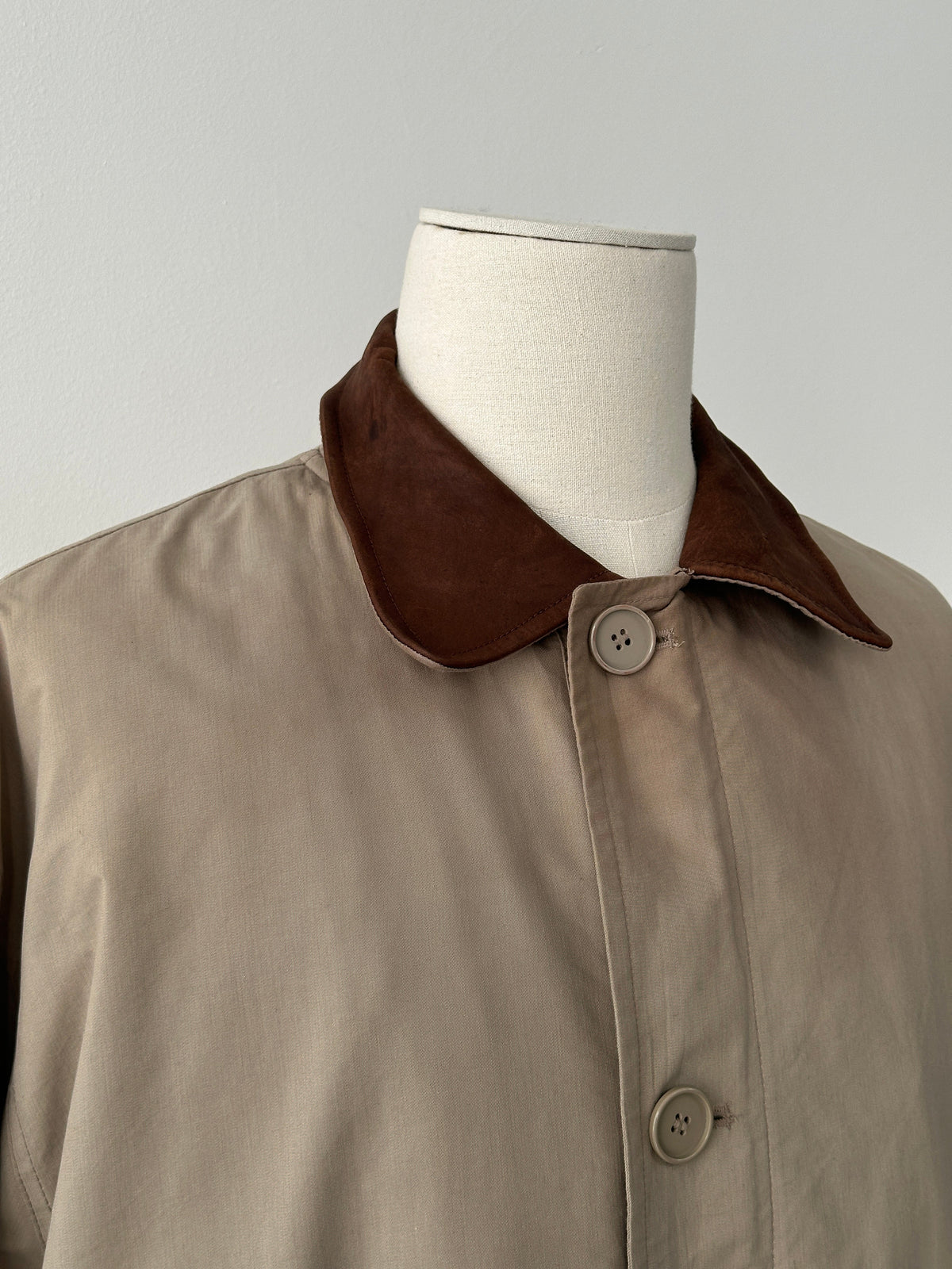Christian Dior Monsieur 1990s Leather Collar Trench - XXL