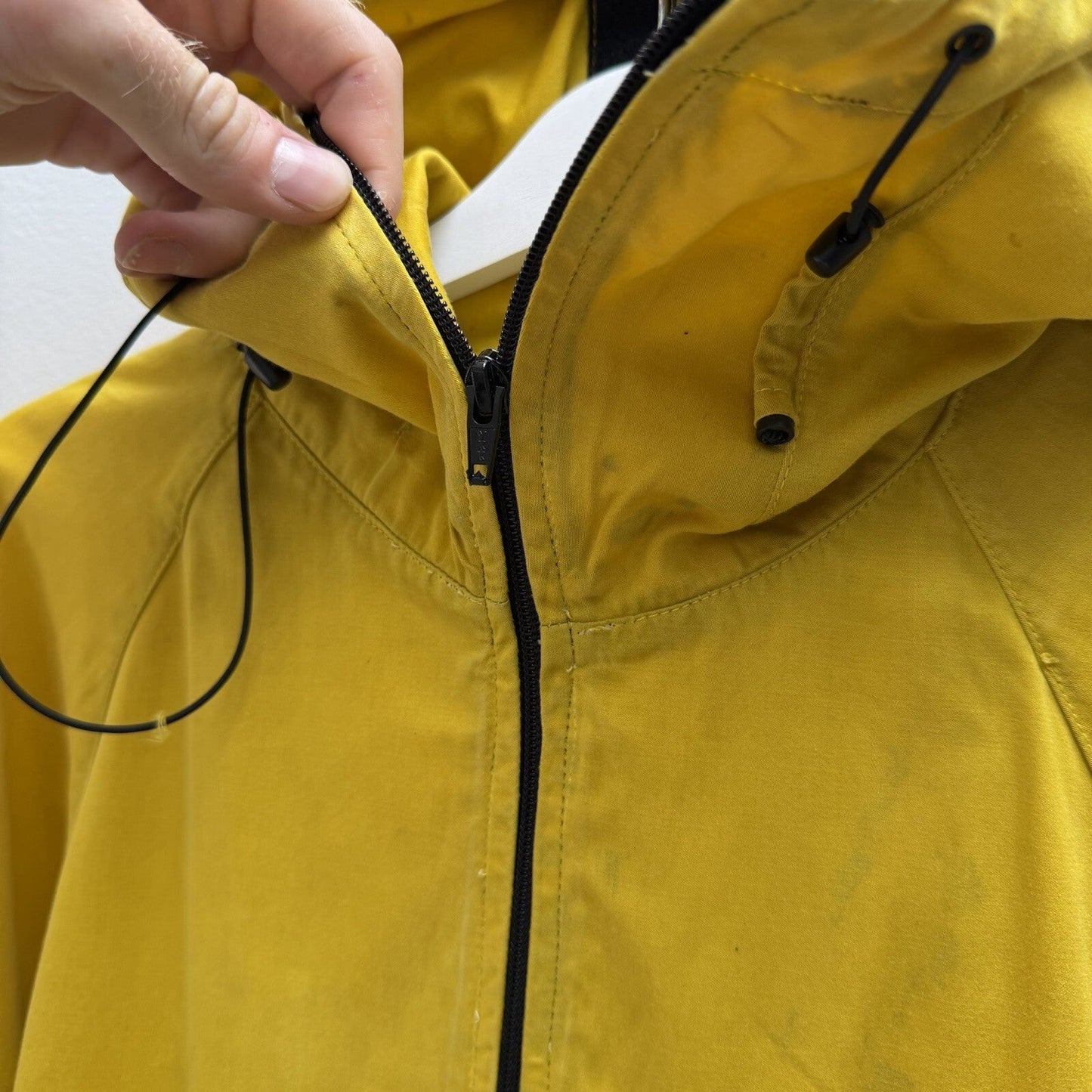 00’s Stone Island Raso Gommato Jacket (M) | Large, Yellow