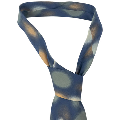 Vintage Issey Miyake Pattern Silk Tie | O/S, Blue
