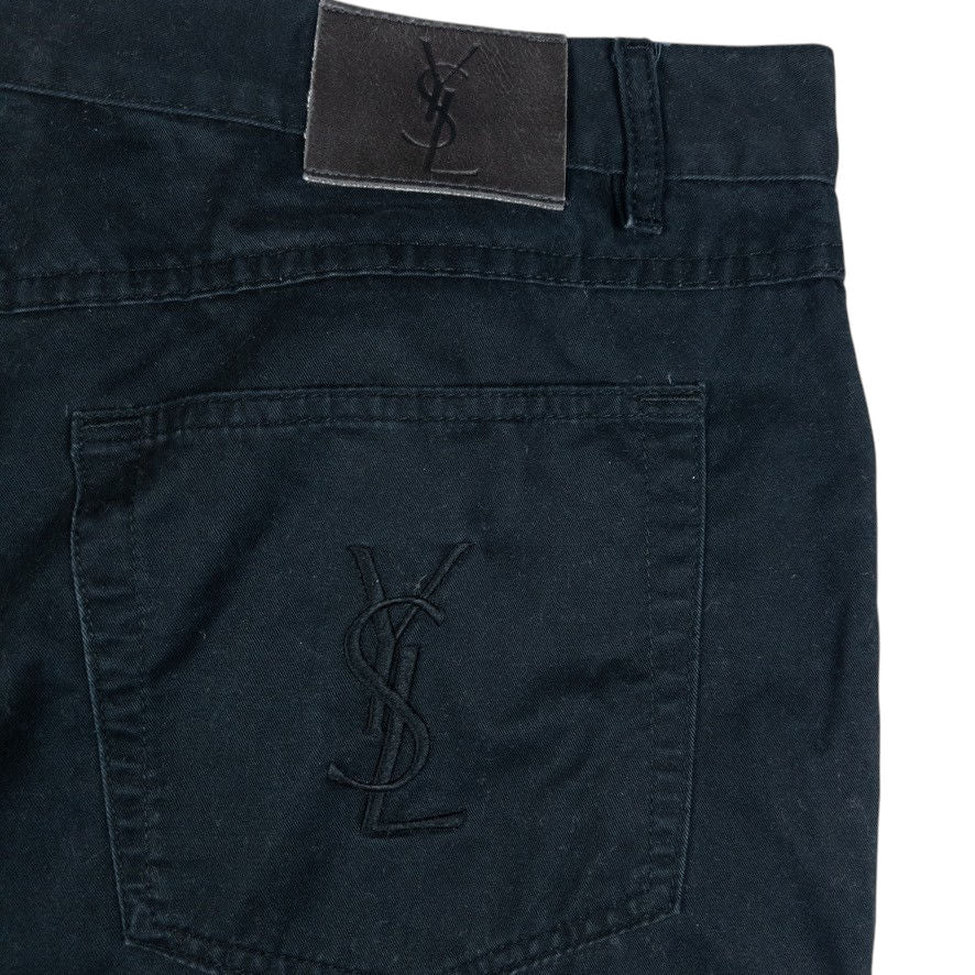 Vintage YSL Yves Saint Laurent Embroidered Chino Trousers Size W40