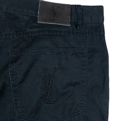 Vintage YSL Yves Saint Laurent Embroidered Chino Trousers Size W40