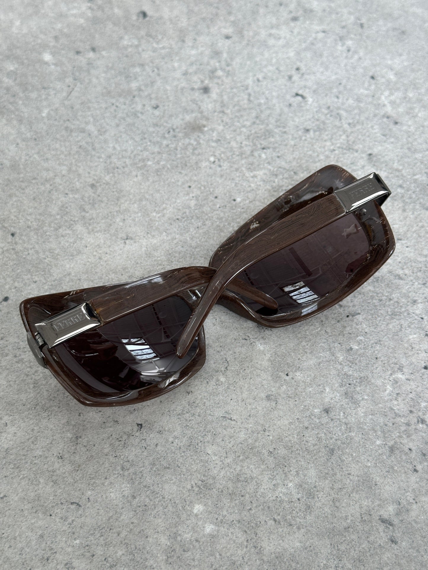 Gianfranco Ferrre 1990s Oversized Logo Sunglasses