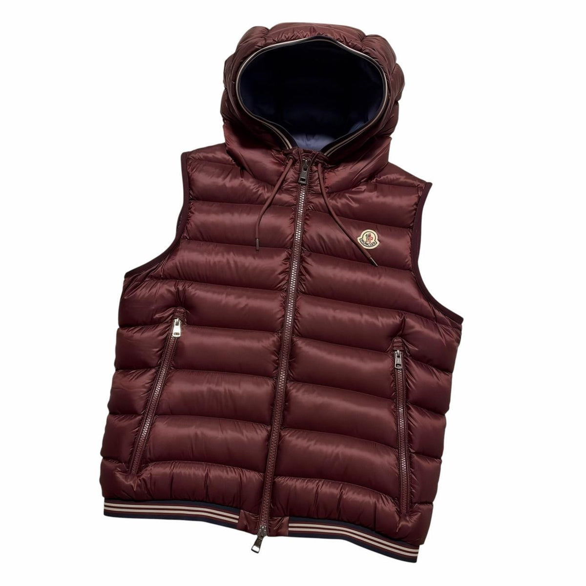 Moncler Down Amiens Gilet | Medium, Burgundy