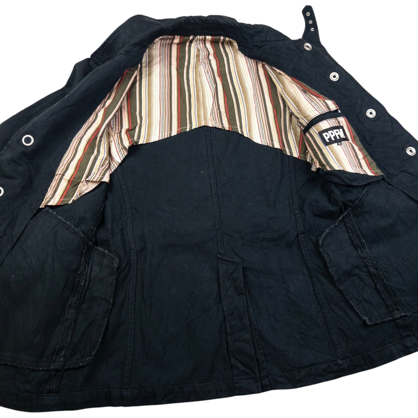 Vintage PPFM Belted Button Up Jacket Size M