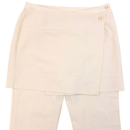 Vintage 90s Issey Miyake Fete Jacket & Skirt Trousers Suit Set Womens Size S | Small, Cream
