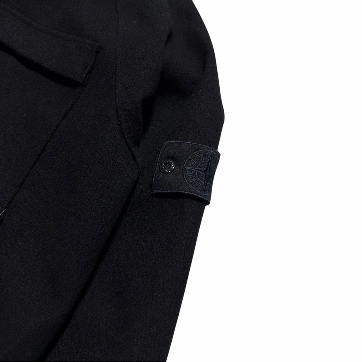 Stone Island Navy Ghost SW 3L Wool Jacket | Small, Navy