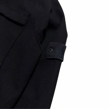 Stone Island Navy Ghost SW 3L Wool Jacket | Small, Navy