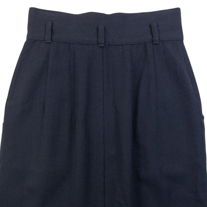 Vintage 90s Yohji Yamamoto Skirt Womens Size W24 | W24, Navy