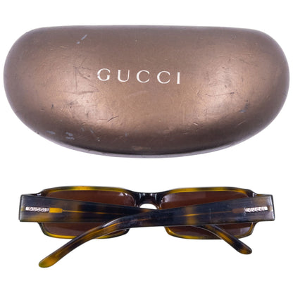 Vintage 2000s Gucci By Tom Ford Tortoise Shell Sunglasses | O/S, Brown