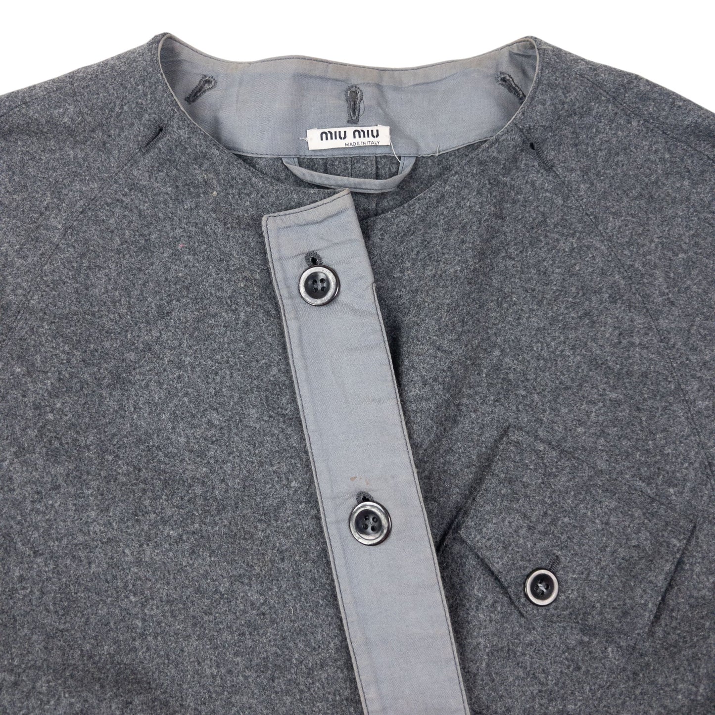 Vintage 2000s Miu Miu Asymmetric Wool Jacket Size L