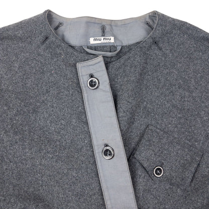 Vintage 2000s Miu Miu Asymmetric Wool Jacket Size L