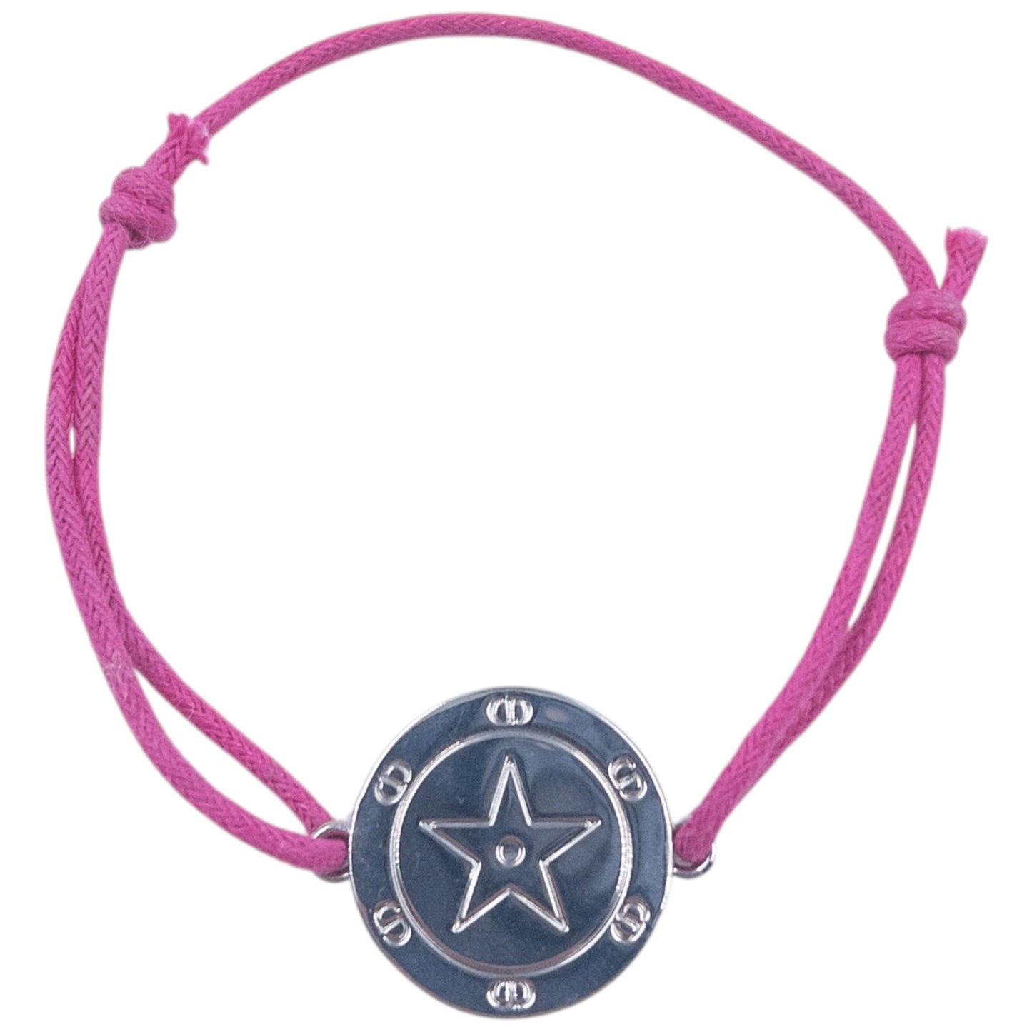 Vintage 2000s Dior Embossed Token Charm Bracelet | O/S, Pink