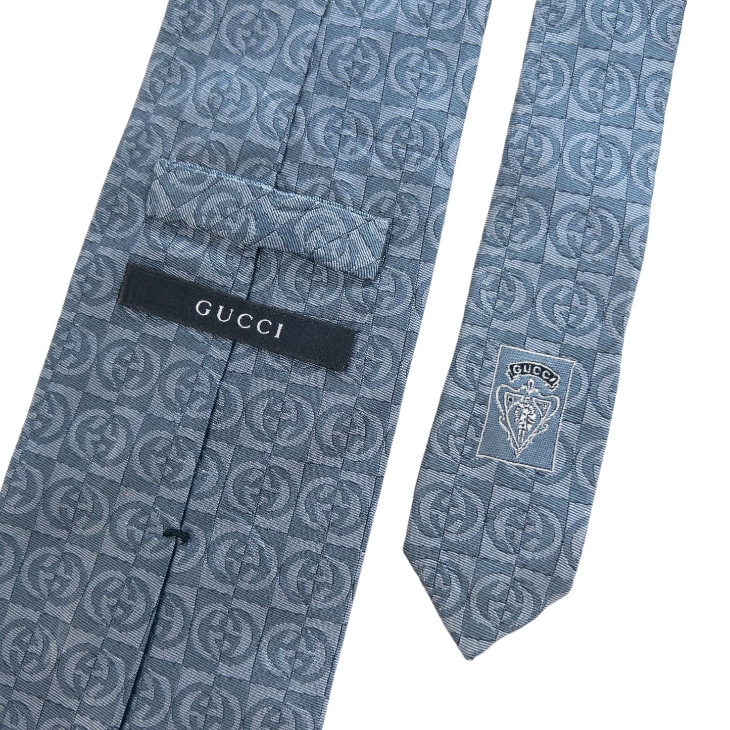 Vintage Gucci Monogram Silk Tie