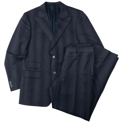 Vintage Versace Classic Striped Jacket & Trousers Suit Set Size L