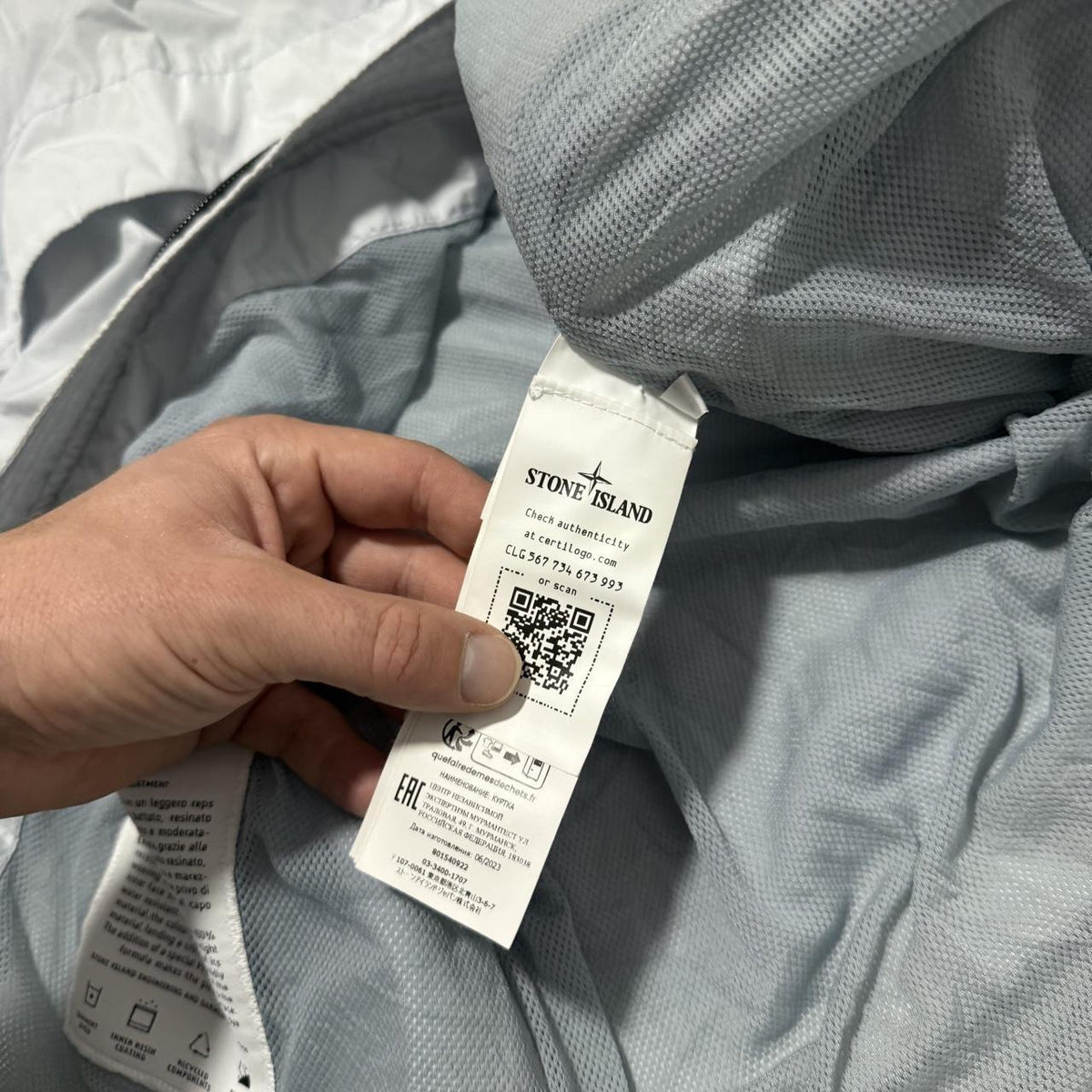 Stone Island Garment Dyed Crinkle Reps Jacket | XL, Grey