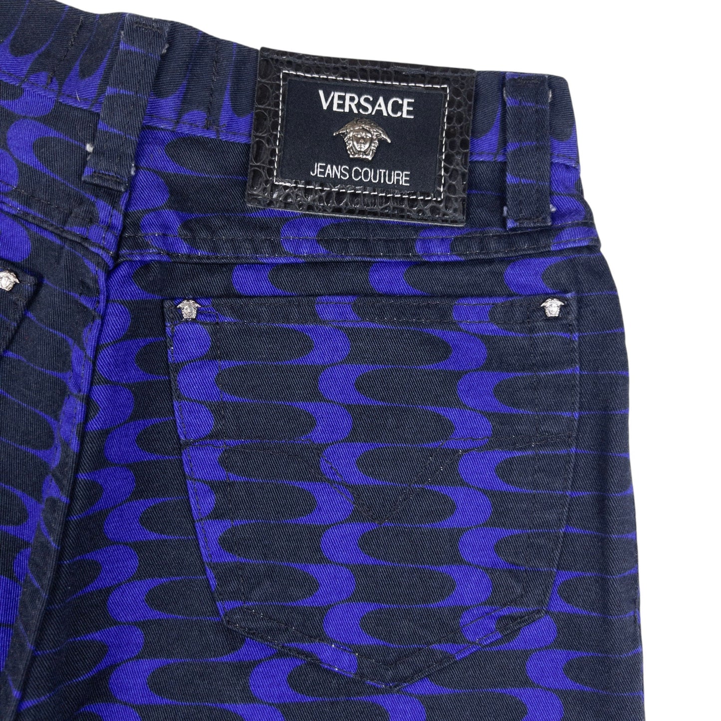 Vintage Versace Jeans Couture Pattern Trousers Size W25