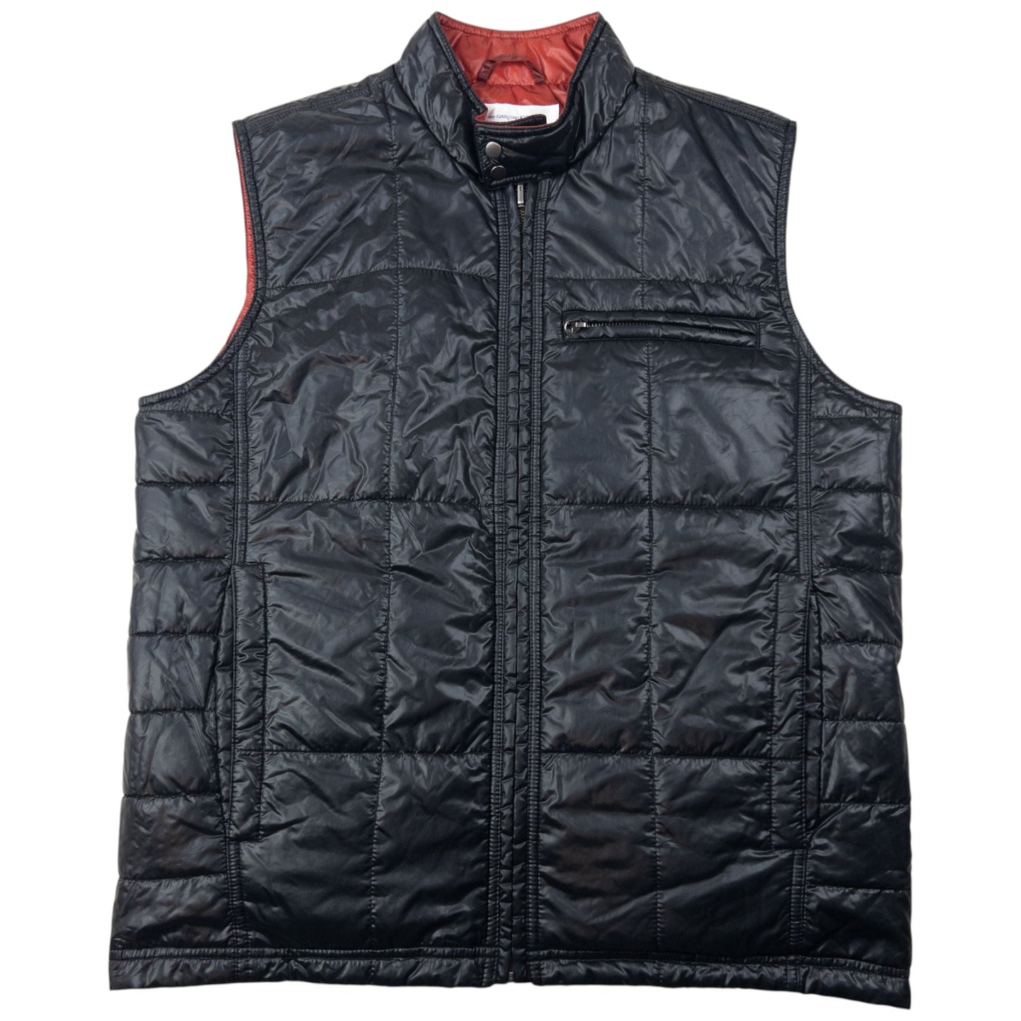 Vintage 2000s Comme Des Garçons SHIRT Reversible Quilted Gilet Size S | Small, Black