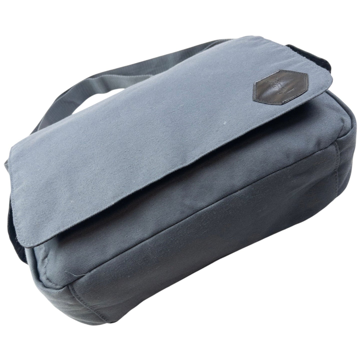 Vintage 2000s YSL Yves Saint Laurent Crossbody Messenger Bag | O/S, Grey