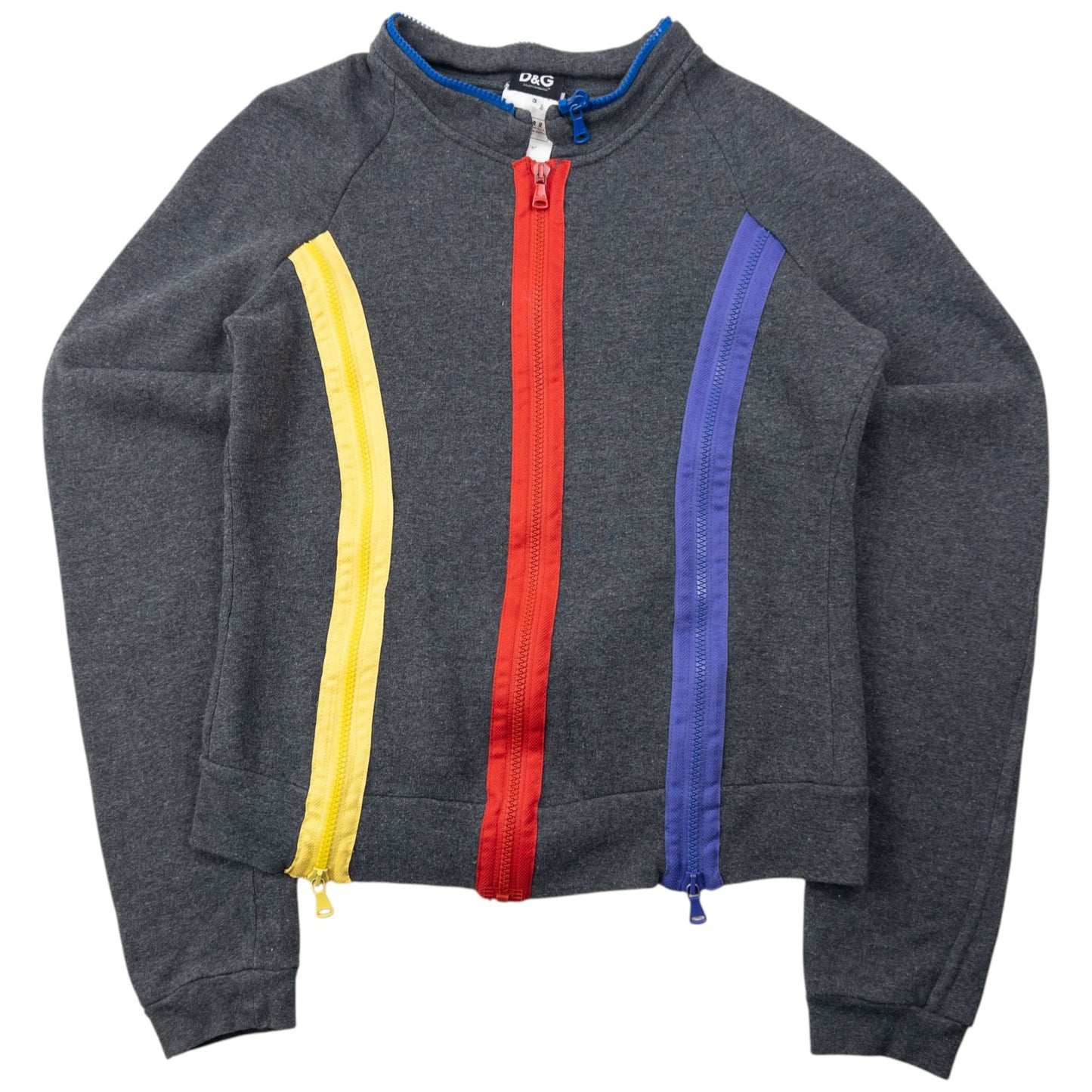 Vintage 2000s Dolce & Gabbana Hip-Hop Multi Zip Jacket Womens Size S