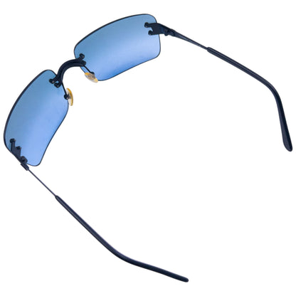 Vintage 2000s Chanel Rimless Sunglasses | O/S, Black