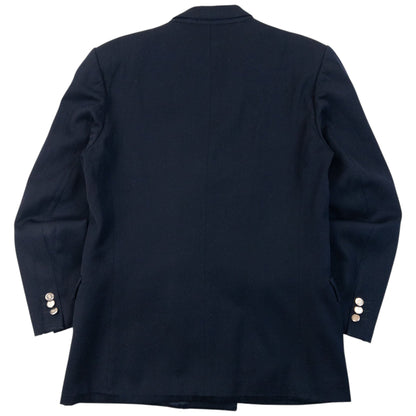 Vintage 80s YSL Yves Saint Laurent Blazer Jacket Womens Size XL | XL, Navy