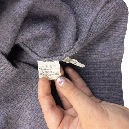 Vintage 90s YSL Yves Saint Laurent Lambswool Jumper Womens Size S | Small, Purple