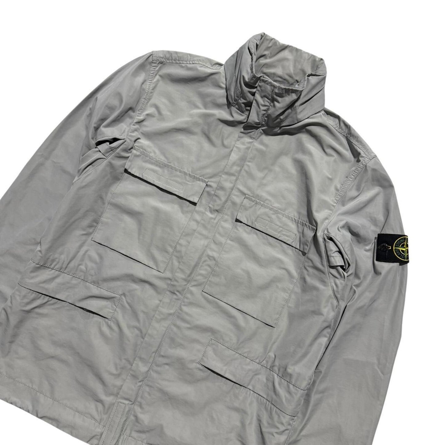 Stone Island 2020 Micro Reps Jacket | Medium, Light Grey