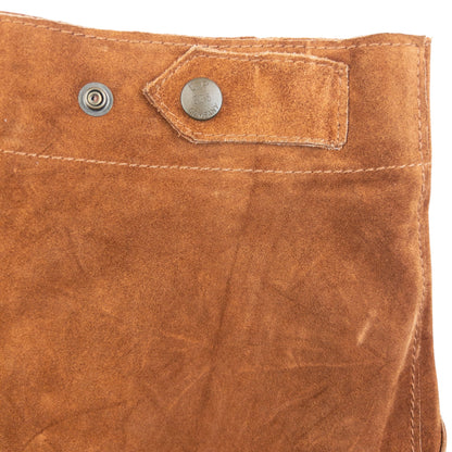 Vintage 90s CP Company Suede Full Zip Maxi Skirt Womens Size W28 | W28, Brown