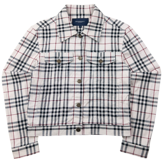 Vintage 2000s Burberry Nova Check Button Up Jacket Womens Size L