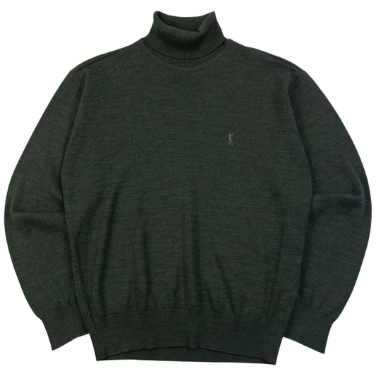 Vintage 90s YSL Yves Saint Laurent Turtleneck Jumper Size S | Small, Multicoloured