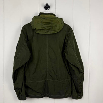 Stone Island Nylon Metal Flock Zip-Away Hood Jacket (L) | Large, Red