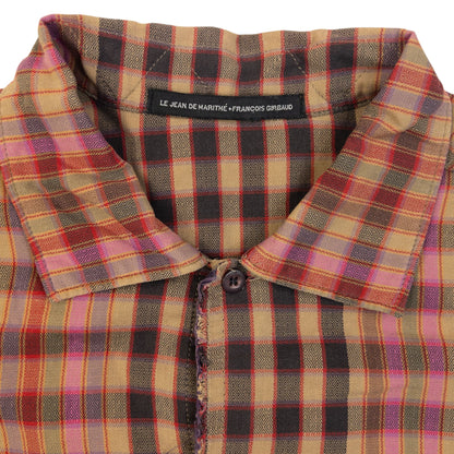 Vintage 2000s Marithe + Francois Girbaud Long Sleeve Button Up Shirt Size S | Small, Red