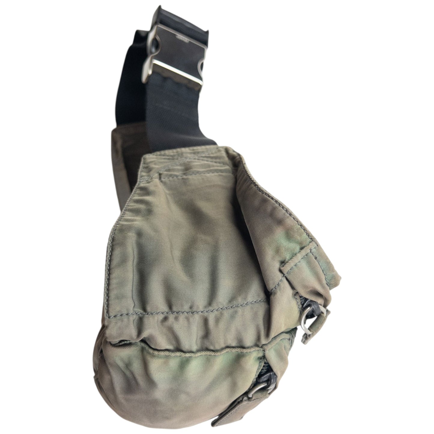 Vintage 2000s Prada Crossbody Bag | O/S, Grey