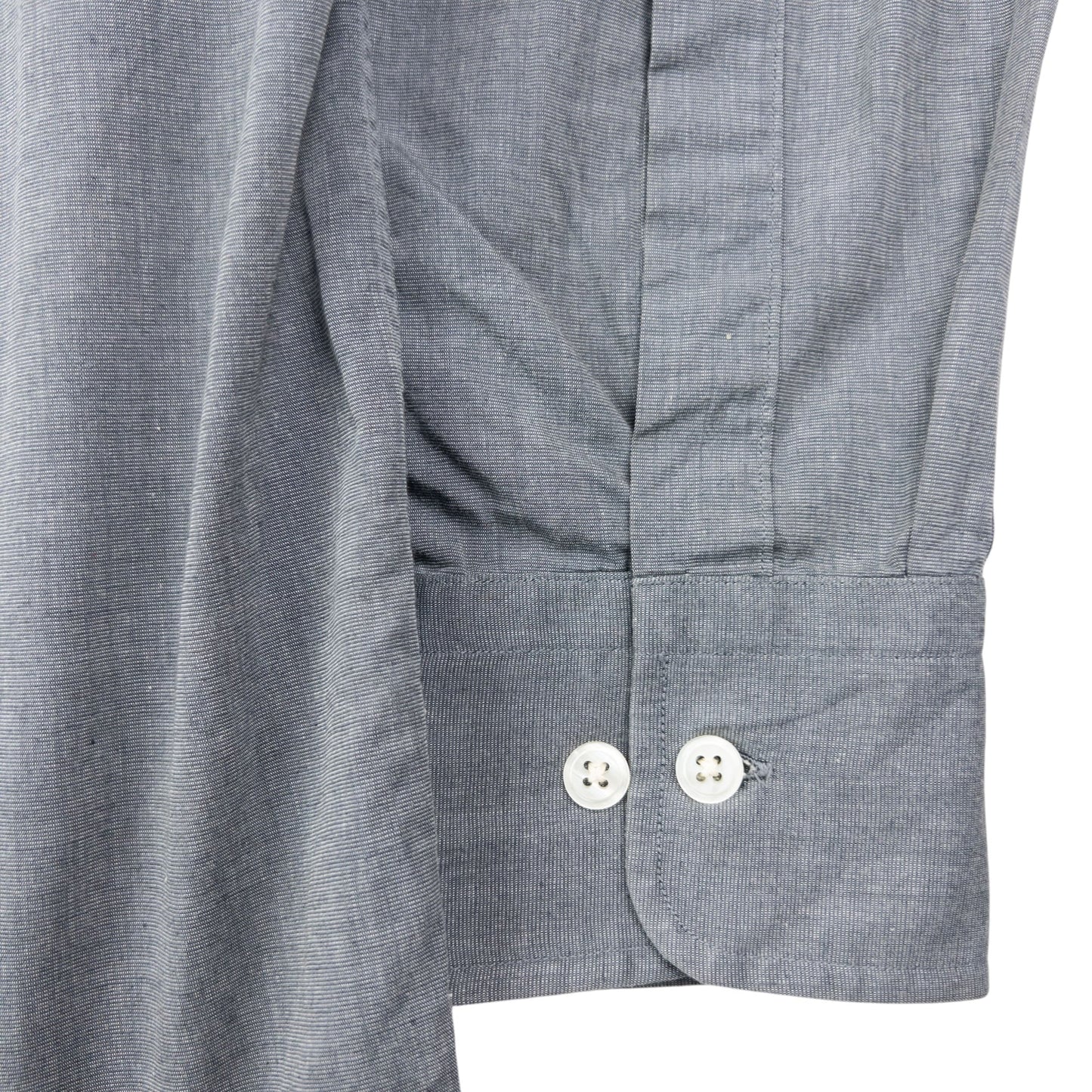 Vintage 90s Yohji Yamamoto D'Urban A.A.R Long Sleeve Button Up Shirt Size M | Medium, Grey