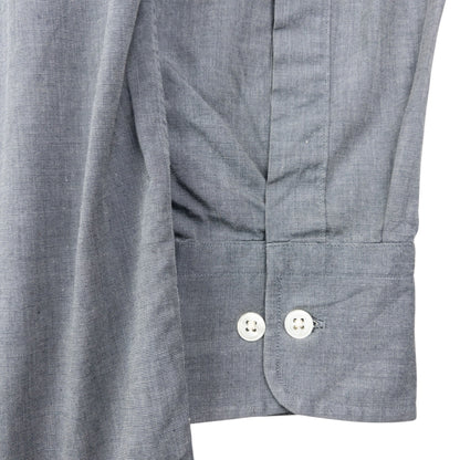 Vintage 90s Yohji Yamamoto D'Urban A.A.R Long Sleeve Button Up Shirt Size M | Medium, Grey
