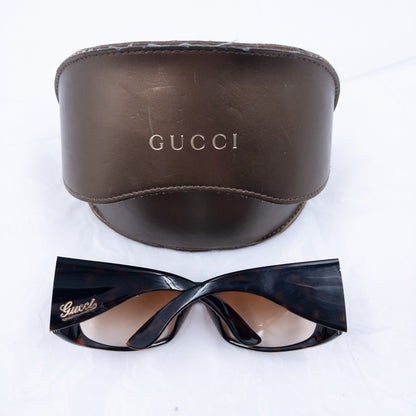 Vintage 90s Gucci Tortoise Shell Sunglasses | O/S, Brown
