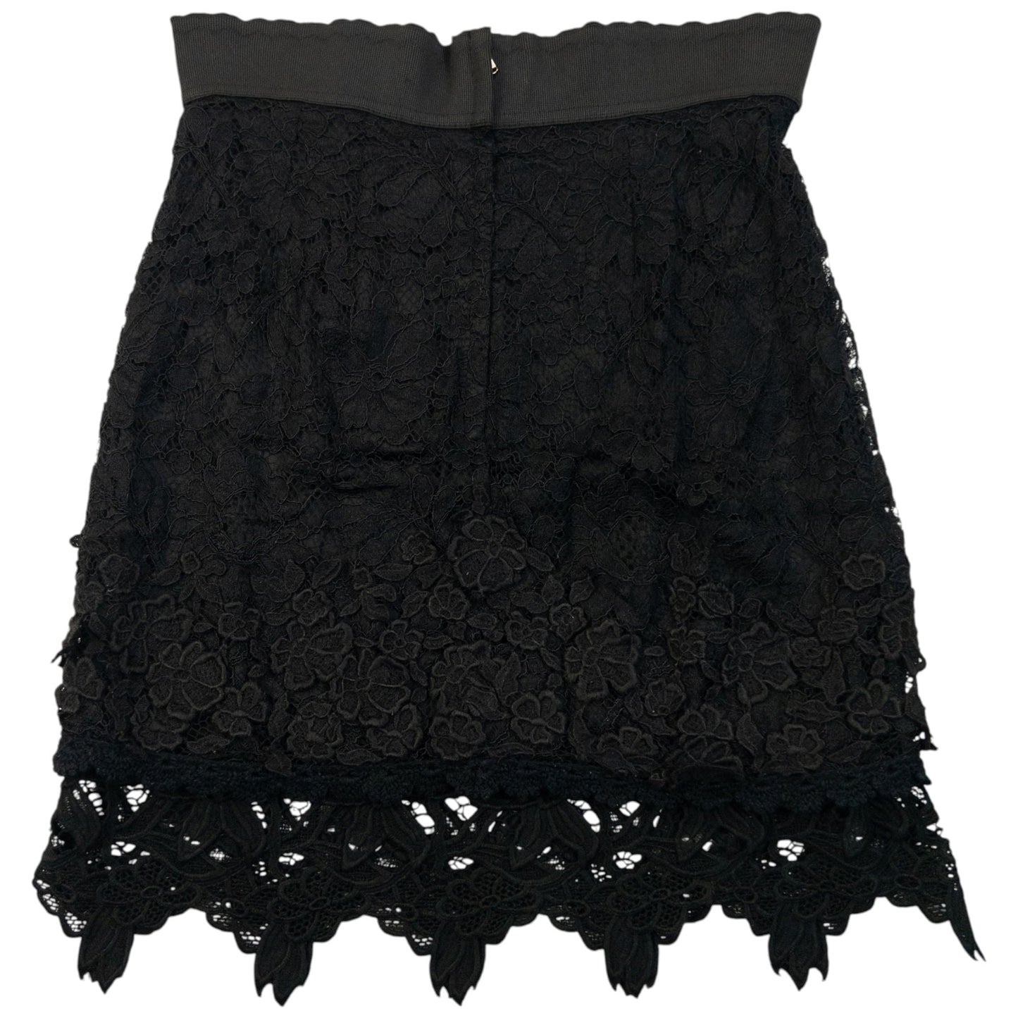 Vintage 2000s Dolce & Gabbana Lace Skirt Womens Size W24 | W24, Black