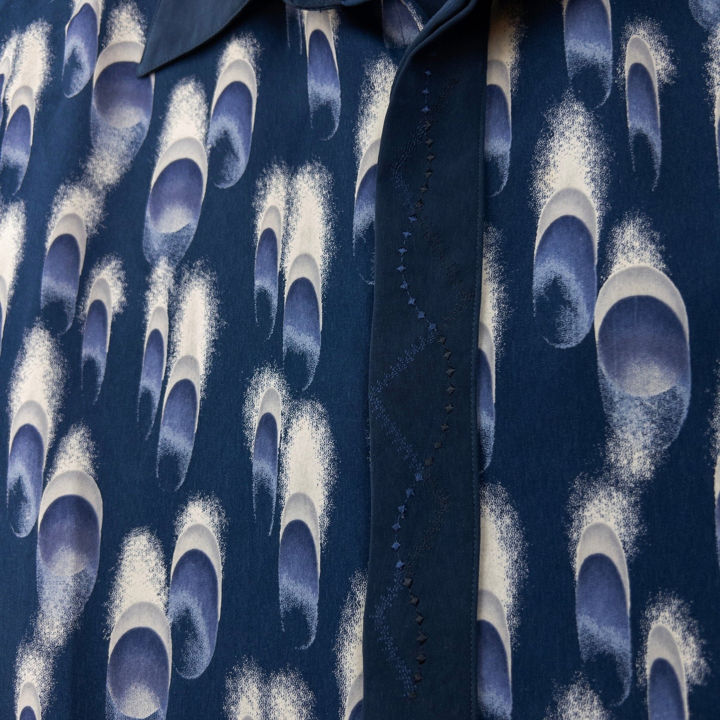 Vintage Armani Pattern Long Sleeve Button Up Shirt Size L