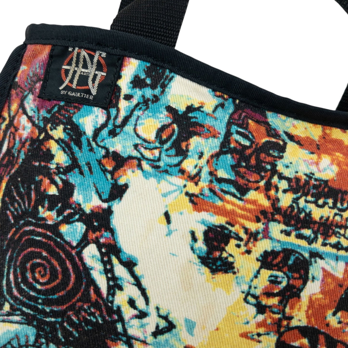 Vintage 2000s Jean Paul Gaultier Basquiat Graffiti Handbag | O/S, Multicolour