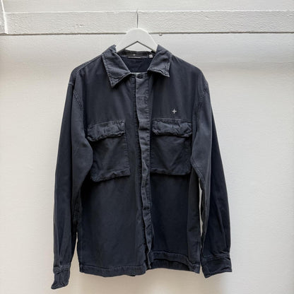00s Stone Island Denims Corduroy shirt (L) | Large, Dark Grey