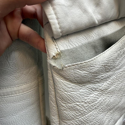 2007 Stone Island Hand Painted Shearling Jacket – Cream (M) | Medium, Multicoloured